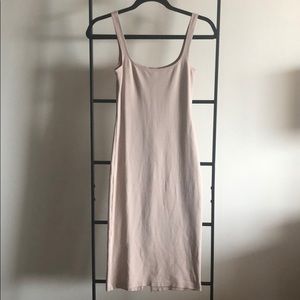 Nude bodycon dress
